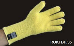 ROKFBH/35 Rękawica KEVLAR ®+ bawełna, pętęlkowe, do 350° C, 35 cm dł, rozmiar 8, 50 par