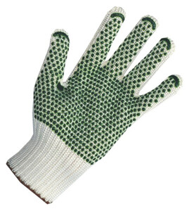 ROTBV Rękawice poliamid HT+bawełna,supermocne, nakrapiane PVC, 50 par, rozmiar 7
